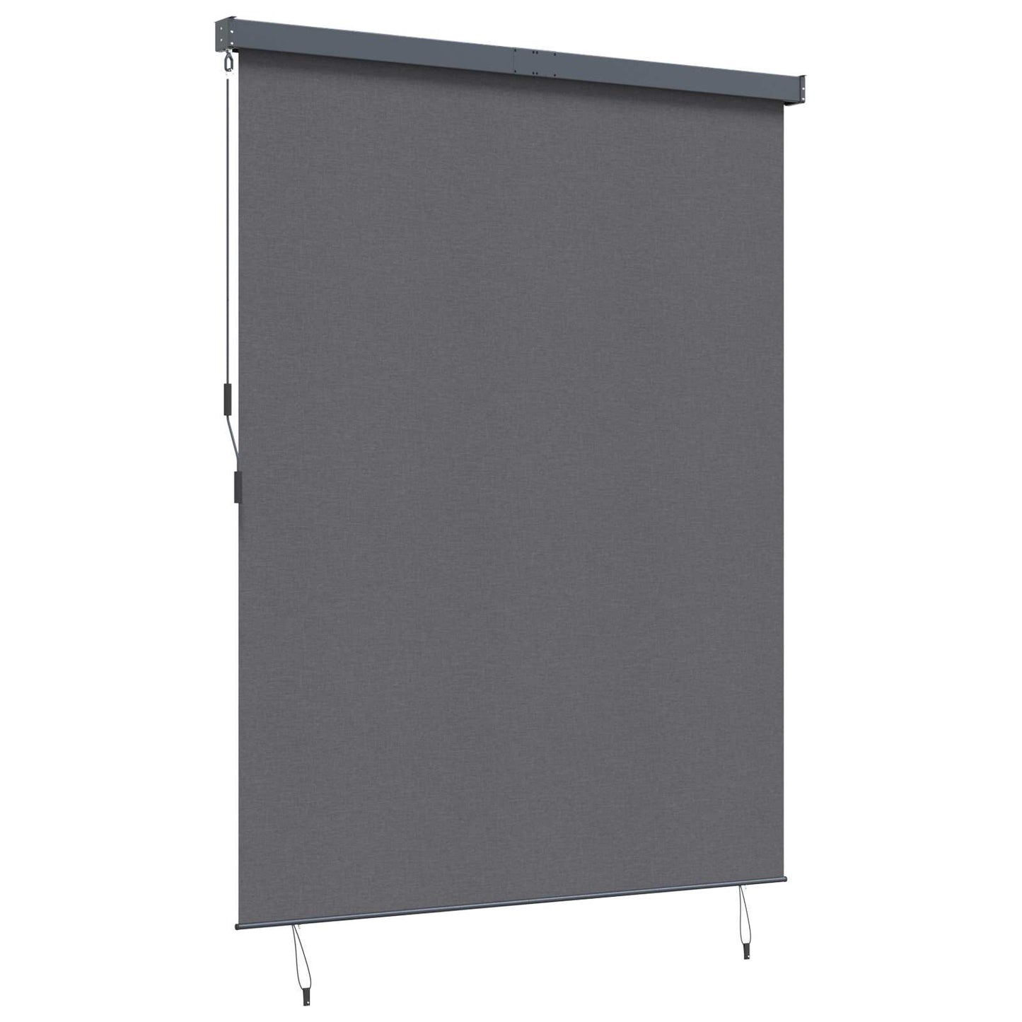 Rollo Anthrazit 220 x 250 cm Stoff und Aluminium