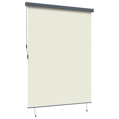 Rollo Creme 220 x 250 cm Stoff und Aluminium