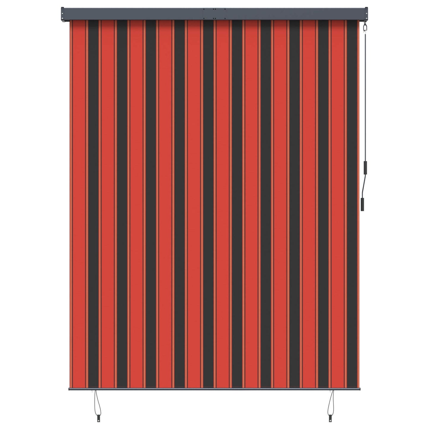 Rollo Orange und Braun 220 x 250 cm Stoff und Aluminium