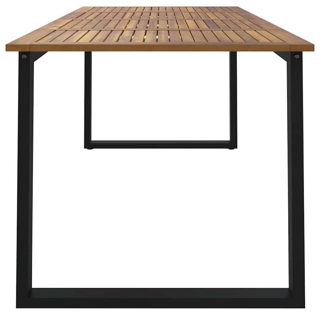 Gartentisch mit Beinen in U-Form 200x90x75 cm Massivholz Akazie