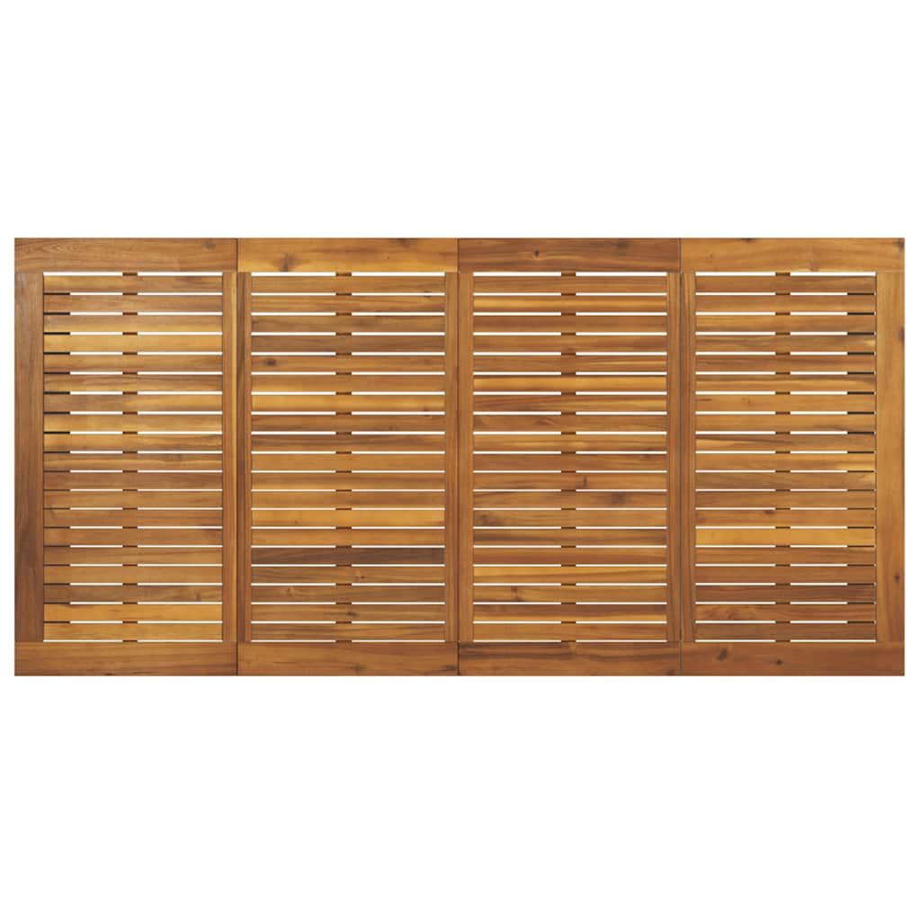 Gartentisch mit Beinen in U-Form 200x90x75 cm Massivholz Akazie