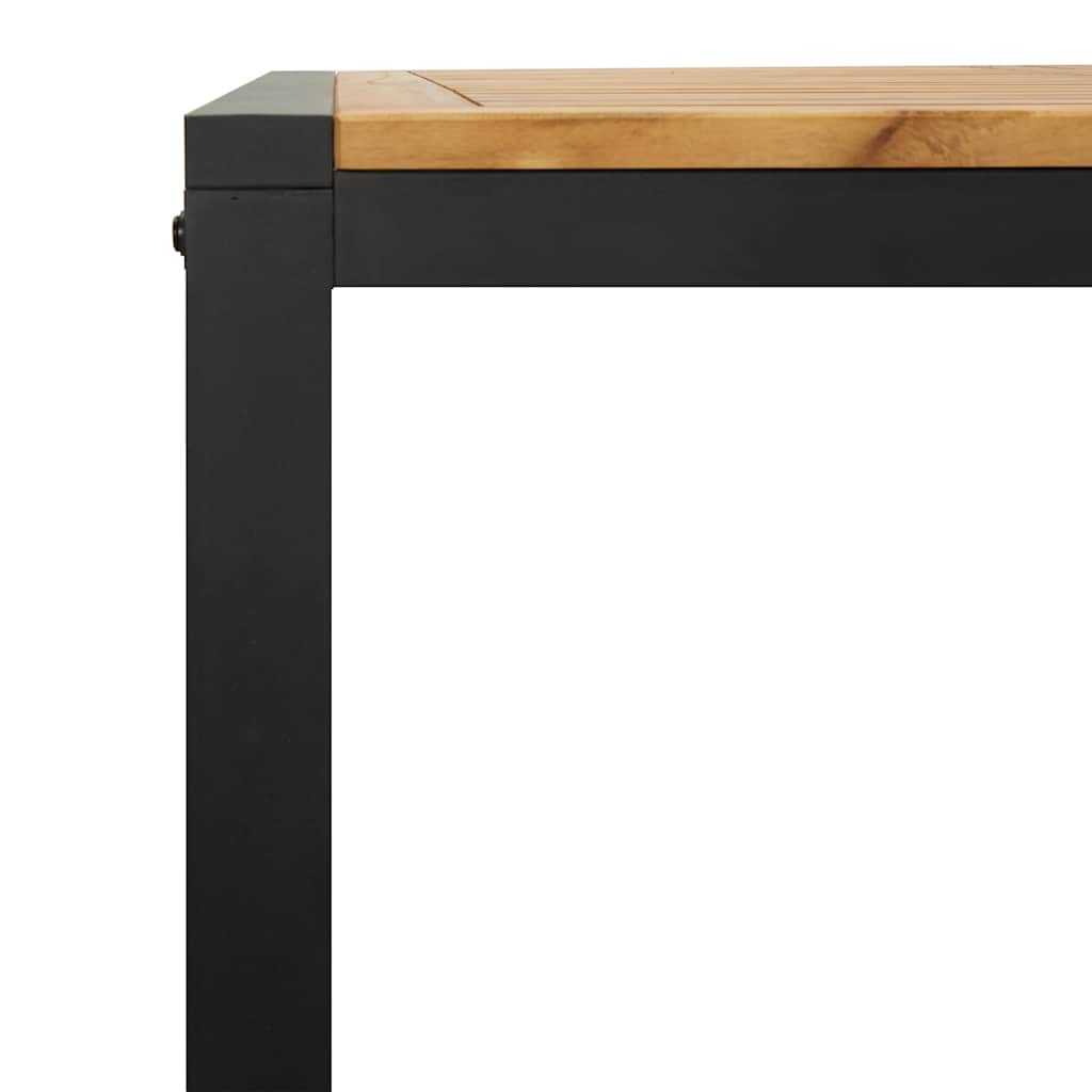 Gartentisch mit Beinen in U-Form 140×80×75 cm Massivholz Akazie