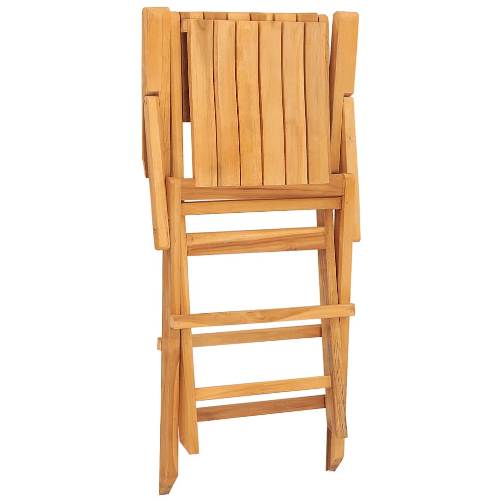 Klappstühle, 2 Stück, 55 x 61 x 90 cm, Massivholz Teak