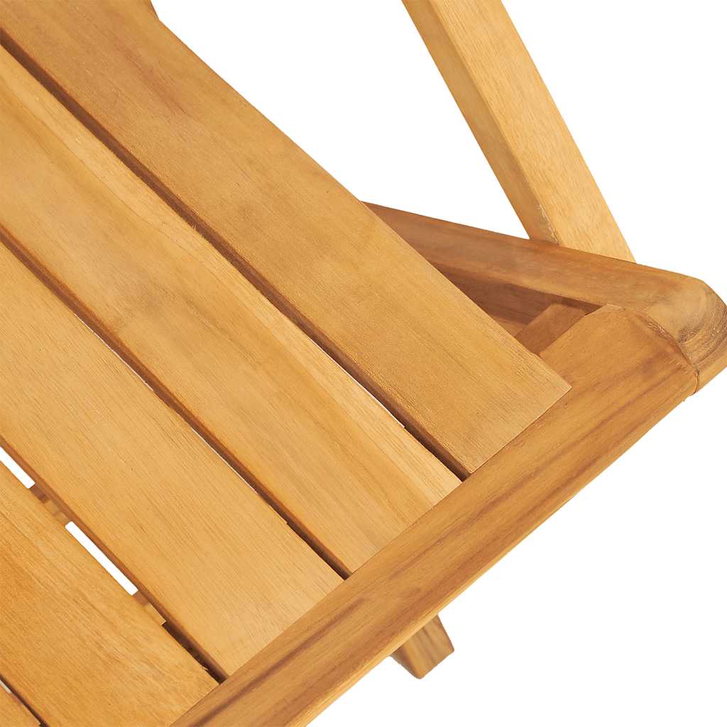 Klappstühle, 2 Stück, 55 x 61 x 90 cm, Massivholz Teak
