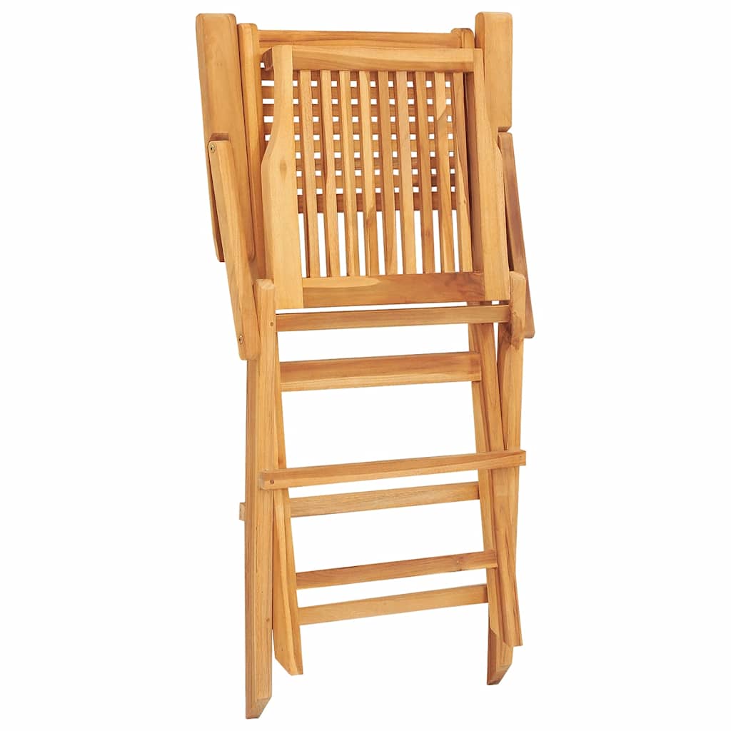 Klappstühle, 2 Stück, 55 x 62 x 90 cm, Massivholz Teak