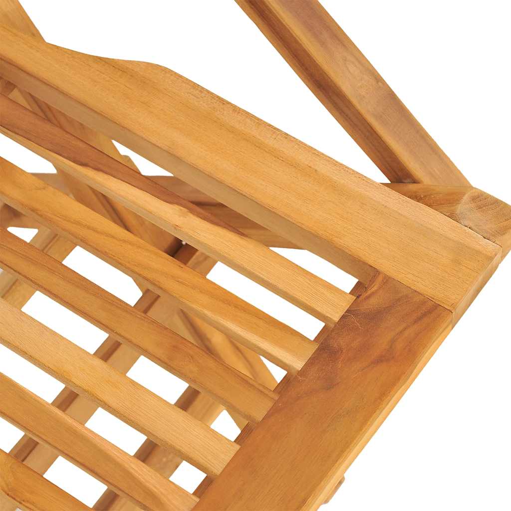 Klappstühle, 2 Stück, 55 x 62 x 90 cm, Massivholz Teak