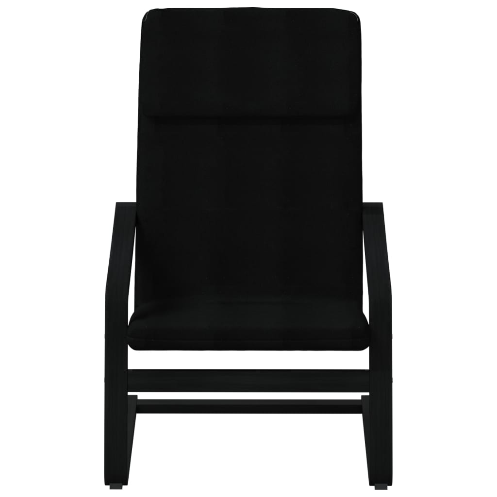 Fauteuil de relaxation tissu noir