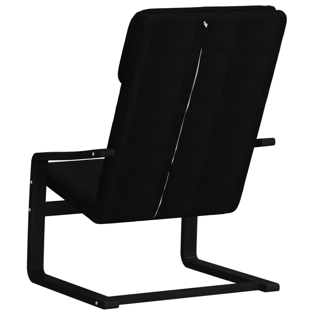 Fauteuil de relaxation tissu noir