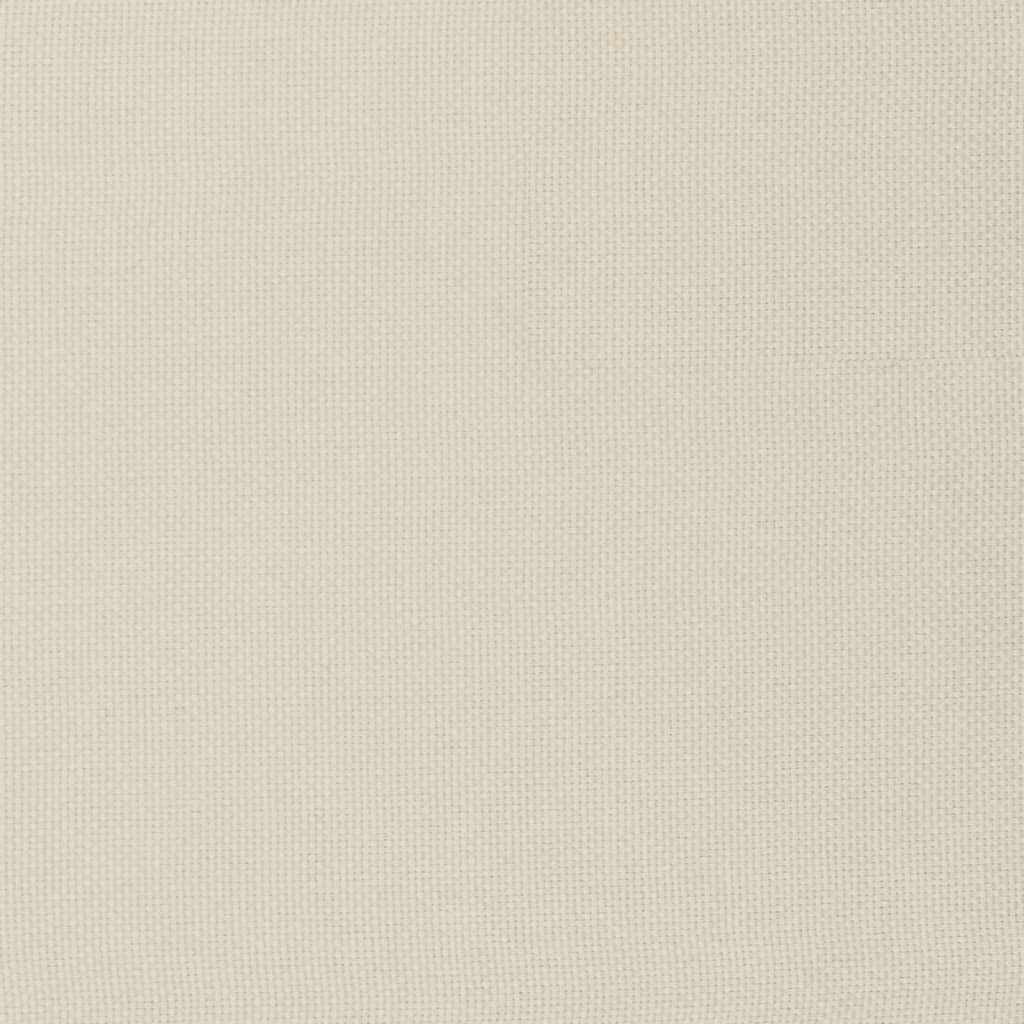 Fußhocker Creme 51x41x40 cm Stoff