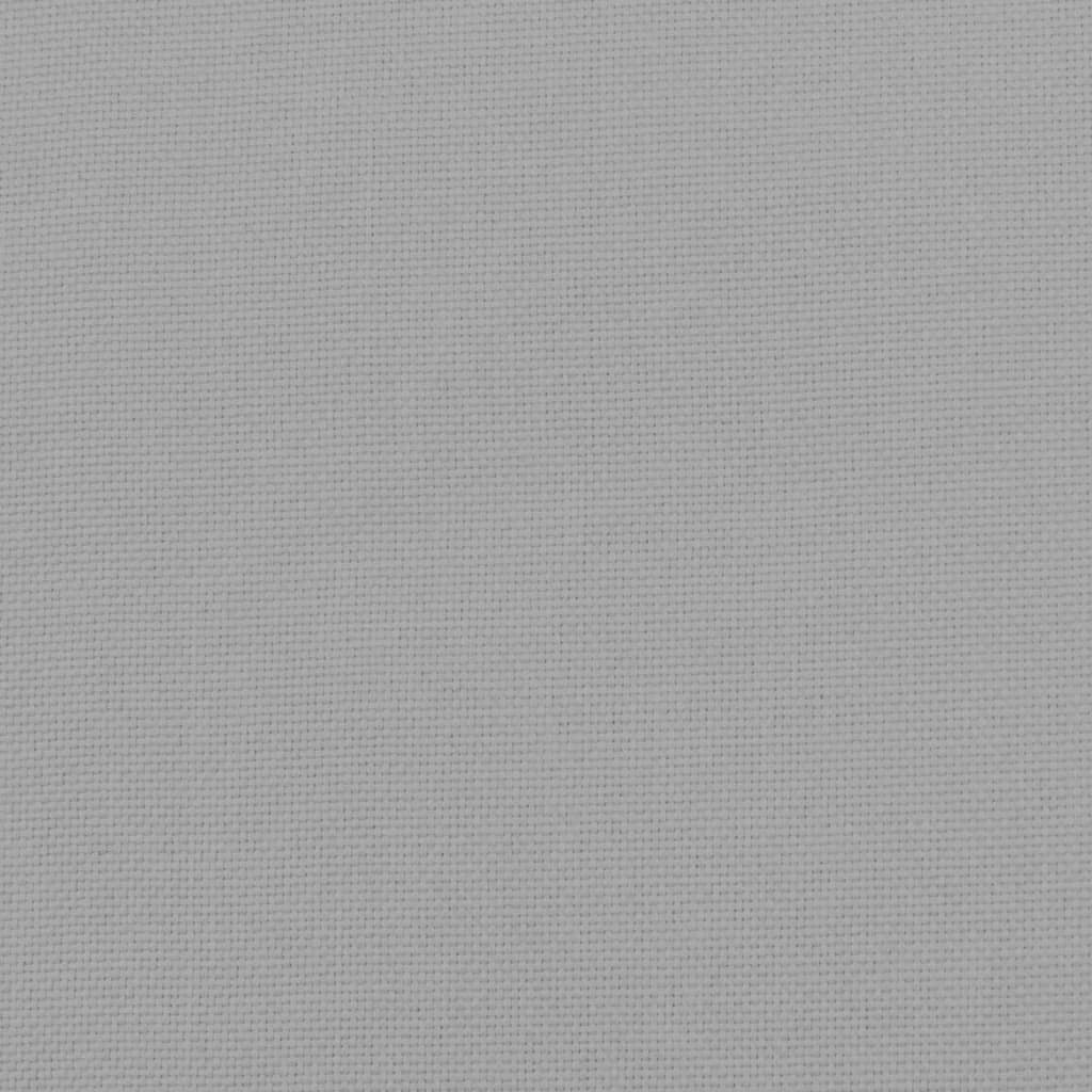Fußhocker Hellgrau 51x41x40 cm Stoff