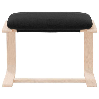 Fußhocker Schwarz 51x41x40 cm Stoff