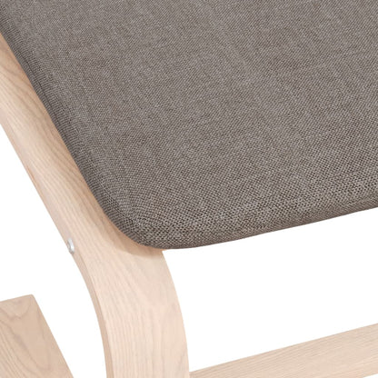 Fußhocker Taupe 51x41x40 cm Stoff