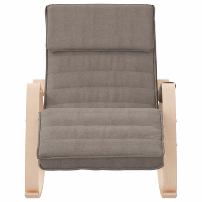Schaukelstuhl Taupe Stoff