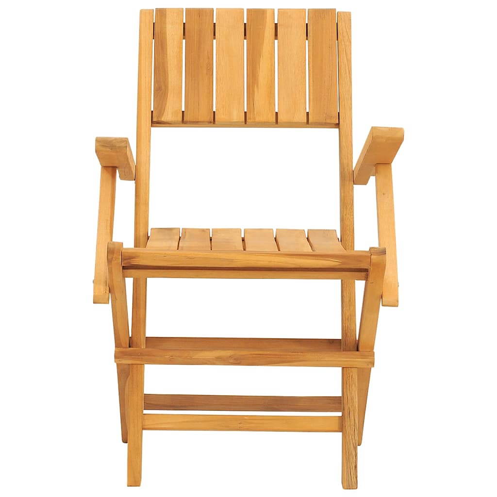 Klappstühle, 4 Stück, 55 x 61 x 90 cm, Massivholz Teak