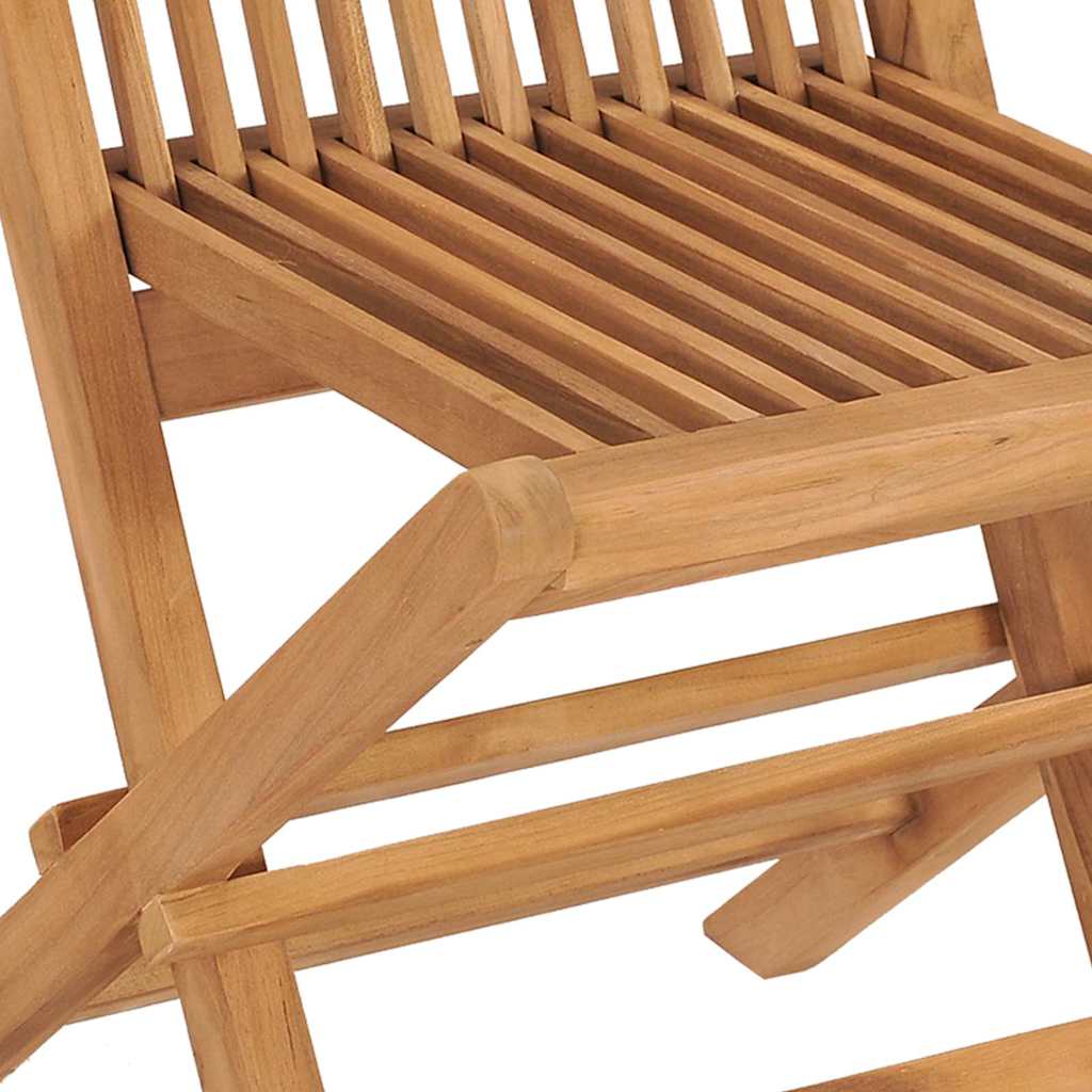 Garten Essgruppe 7 pcs Braun Massivholz Teak