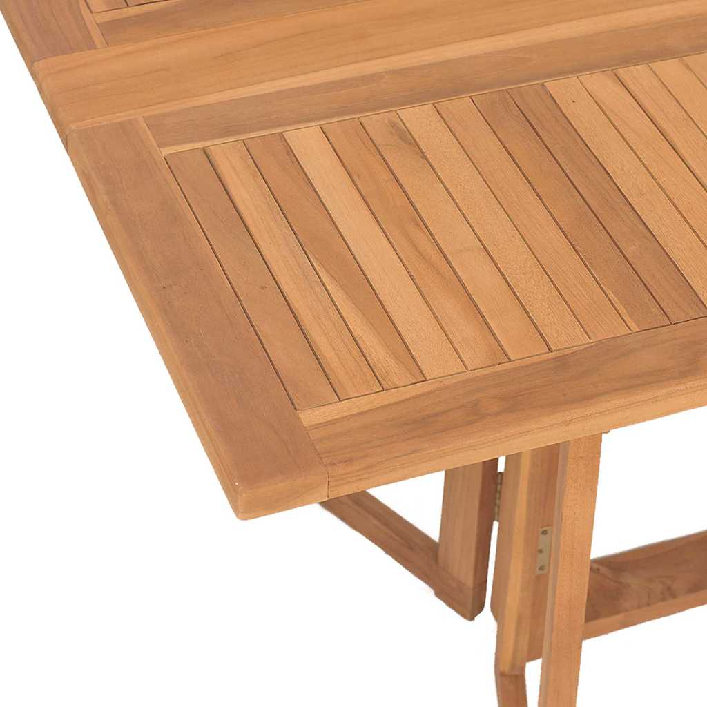 Garten Essgruppe 7 stk. Braun Massivholz Teak