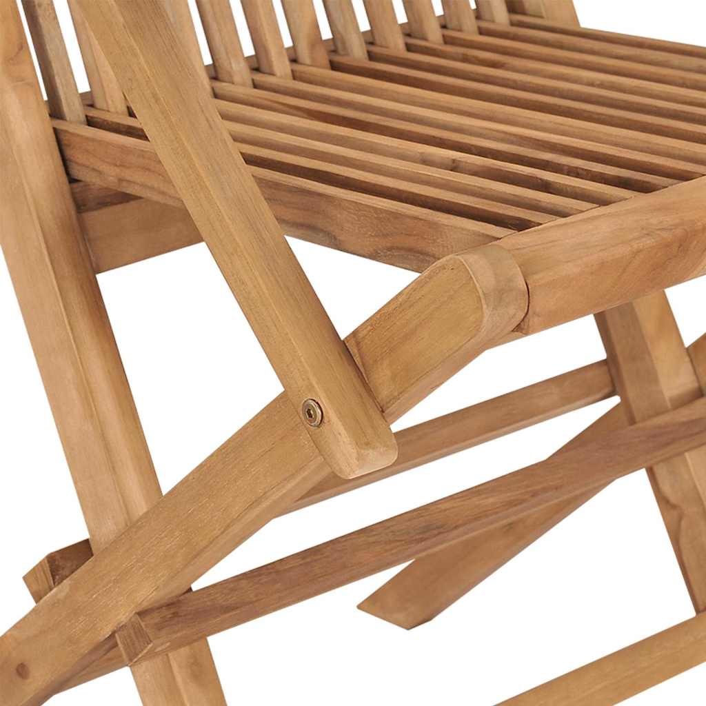Garten Essgruppe 7 stk. Braun Massivholz Teak