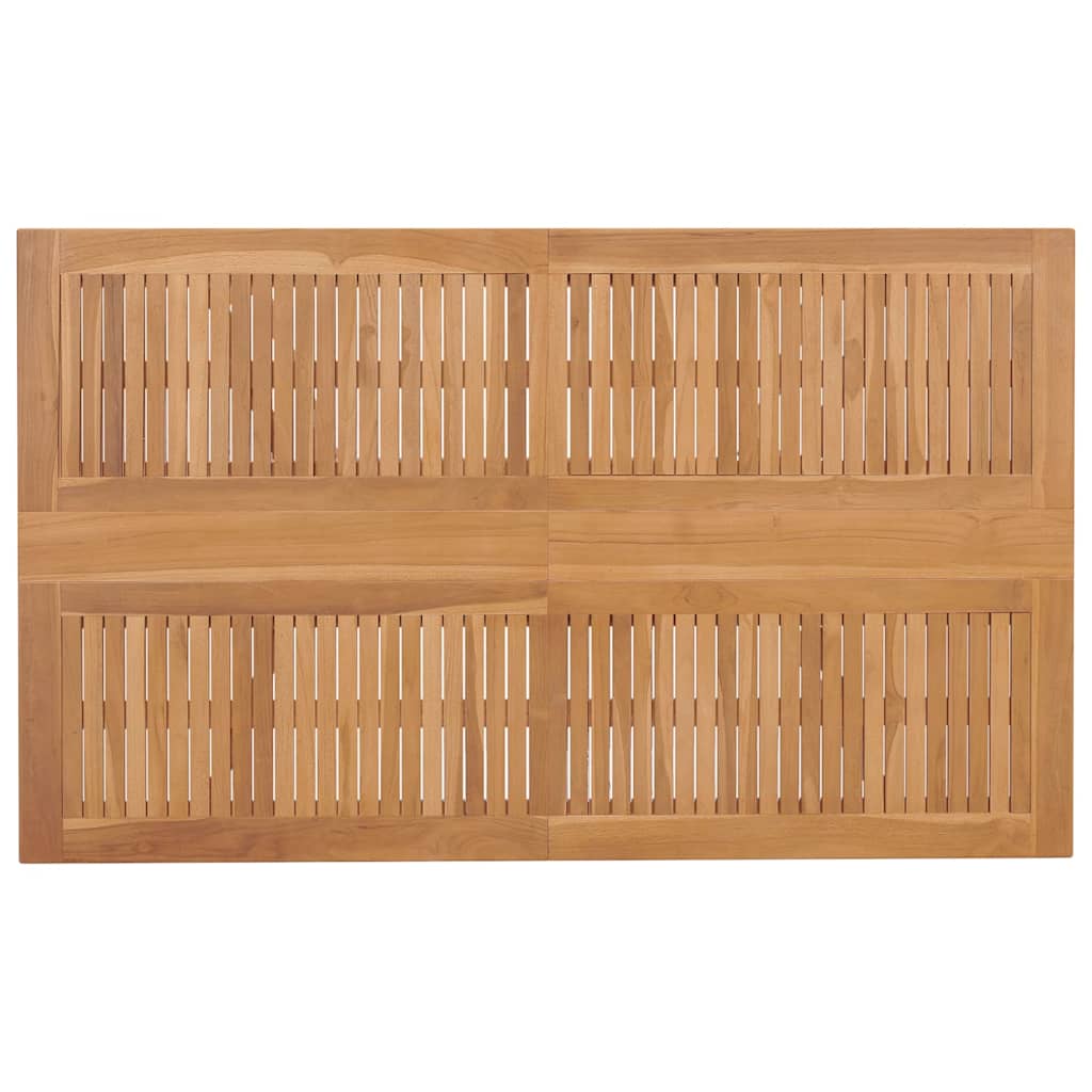 Garten Essgruppe 7 stk. Braun Massivholz Teak