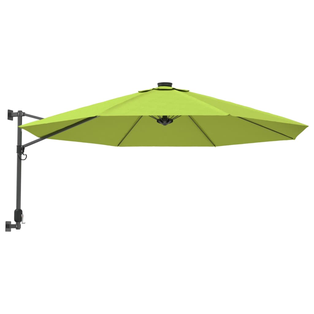 Parasol mural vert pomme 290 cm