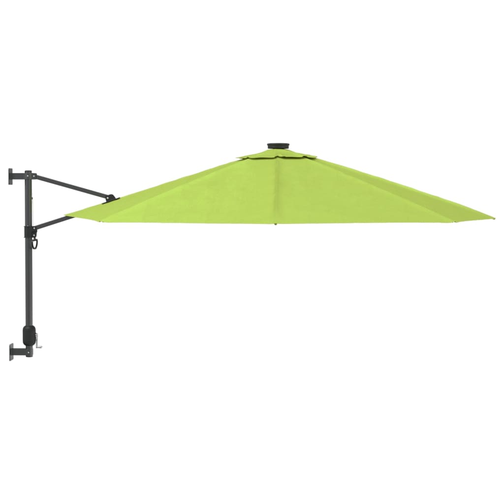 Parasol mural vert pomme 290 cm