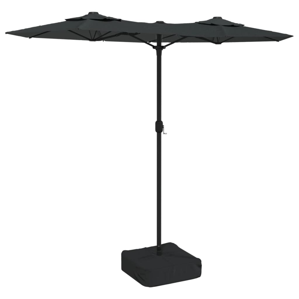 Parasol double anthracite 316x240 cm