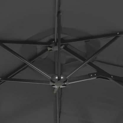 Doppel-Sonnenschirm Anthrazit 316x145 cm
