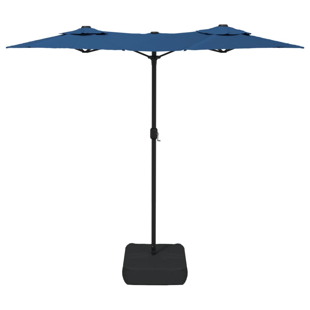 Parasol double bleu azur 316x240 cm