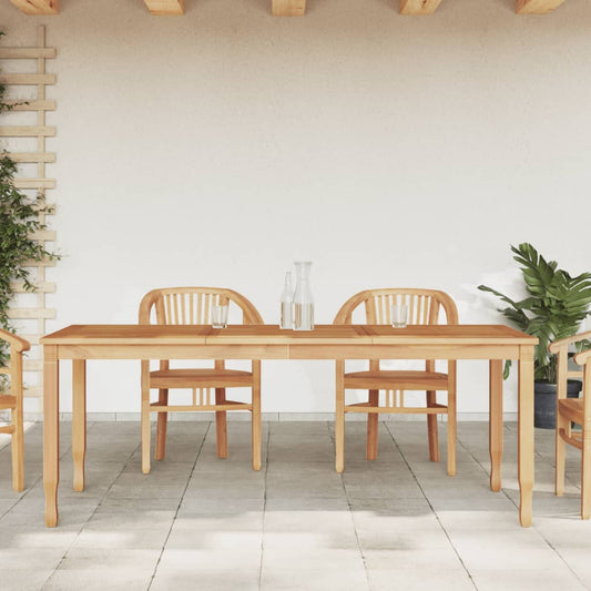 Table à manger de jardin 200x90x75 cm en bois de teck massif
