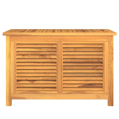 Gartenbox mit Beutel 90x50x58 cm Massivholz Teak