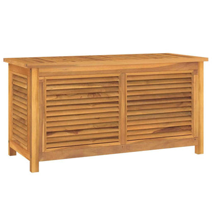 Gartenbox mit Beutel 114x50x58 cm Massivholz Teak