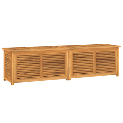 Gartenbox mit Beutel 200x50x55 cm Massivholz Teak