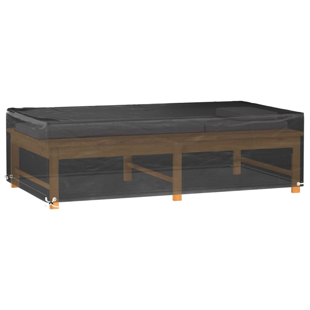 Gartenmöbel-Abdeckung 8 Ösen 125x70x35 cm Rechteckig