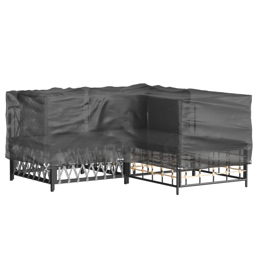 Gartenmöbel-Abdeckung in L-Form 16 Ösen 215x215x70 cm