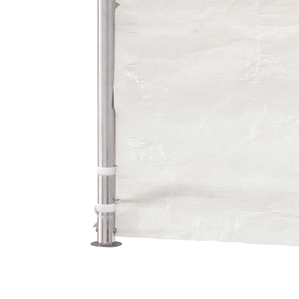 Pavillon mit Dach Weiß 17,84x5,88x3,75 m Polyethylen