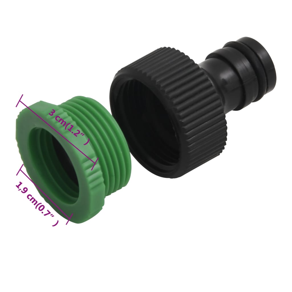 Gartenschlauch mit Kupplung-Set Grün 0,5" 10 m PVC