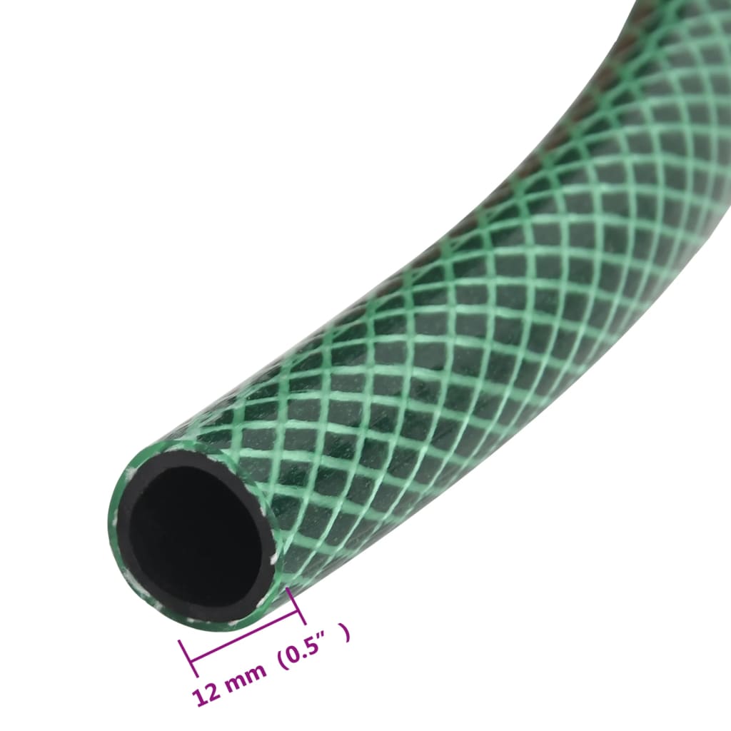 Gartenschlauch mit Armaturen-Set Grün 0,6" 20 m PVC