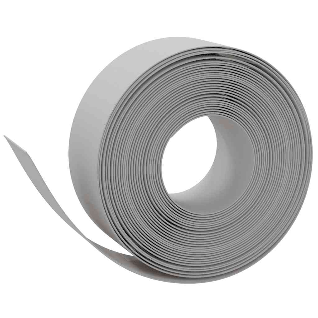 Rasenkanten 5 Stk. Grau 10 m 20 cm Polyethylen