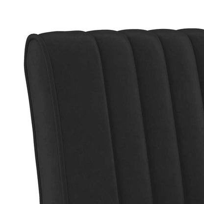 Polsterstuhl Schwarz Samt
