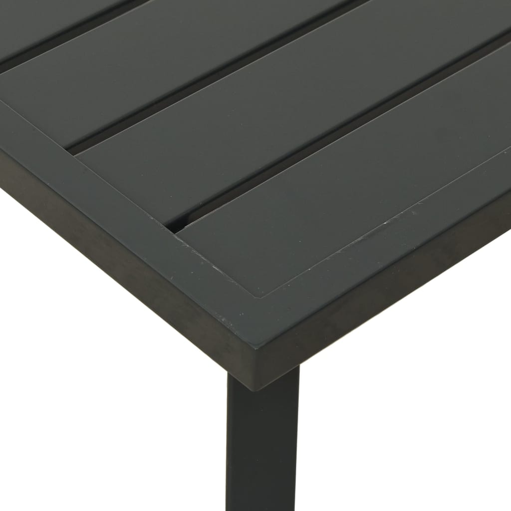 Table basse de jardin anthracite 110x55x35cm acier