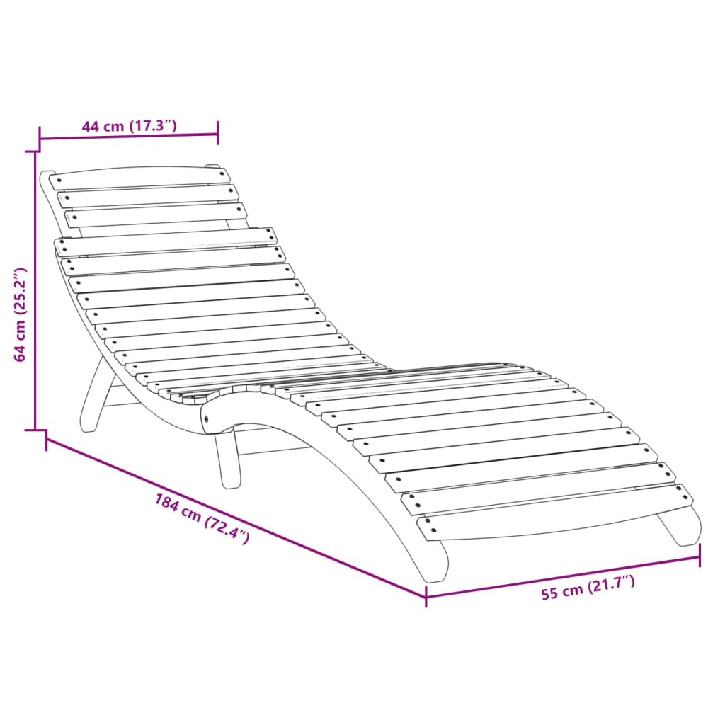 Bain de soleil avec table en bois d'acacia massif gris