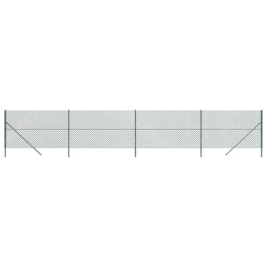 Maschendrahtzaun Grün 1,4x10 m