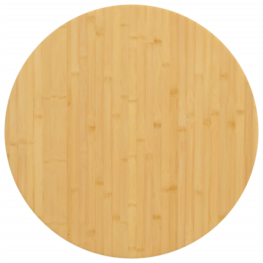Tischplatte Ø90x2,5 cm Bambus