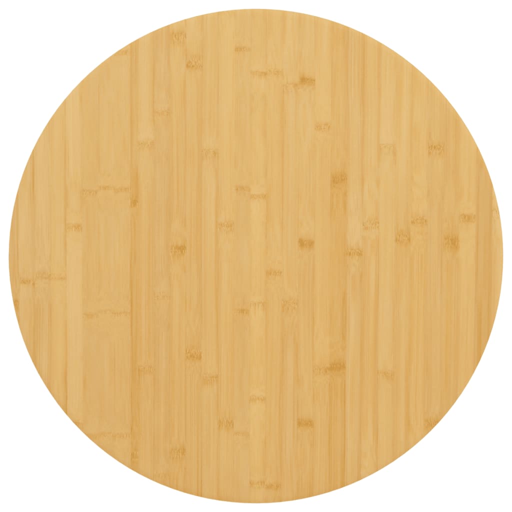 Tischplatte Ø60x4 cm Bambus