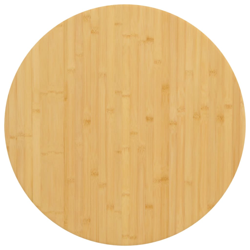 Tischplatte Ø70x4 cm Bambus