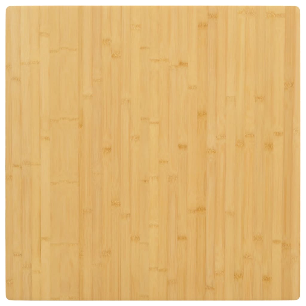 Tischplatte 80x80x2,5 cm Bambus
