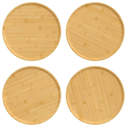 Pizzateller 4 Stk. Ø32x1,5 cm Bambus
