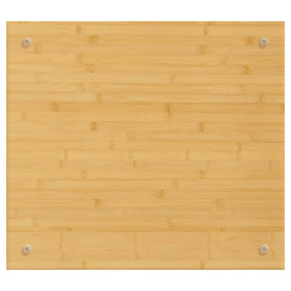 Herdabdeckplatte 50x56x1,5 cm Bambus