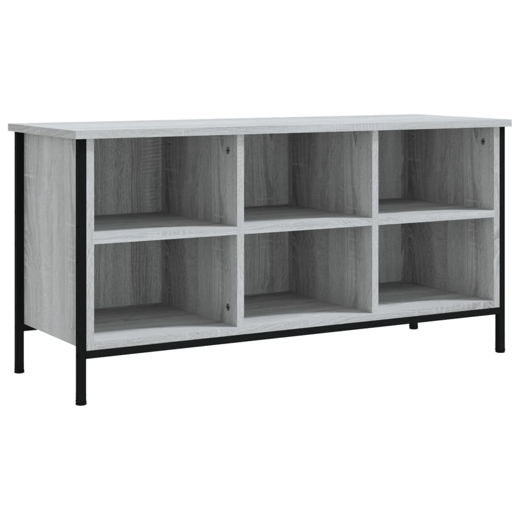 Étagère à chaussures gris Sonoma 100x35x50 cm en bois