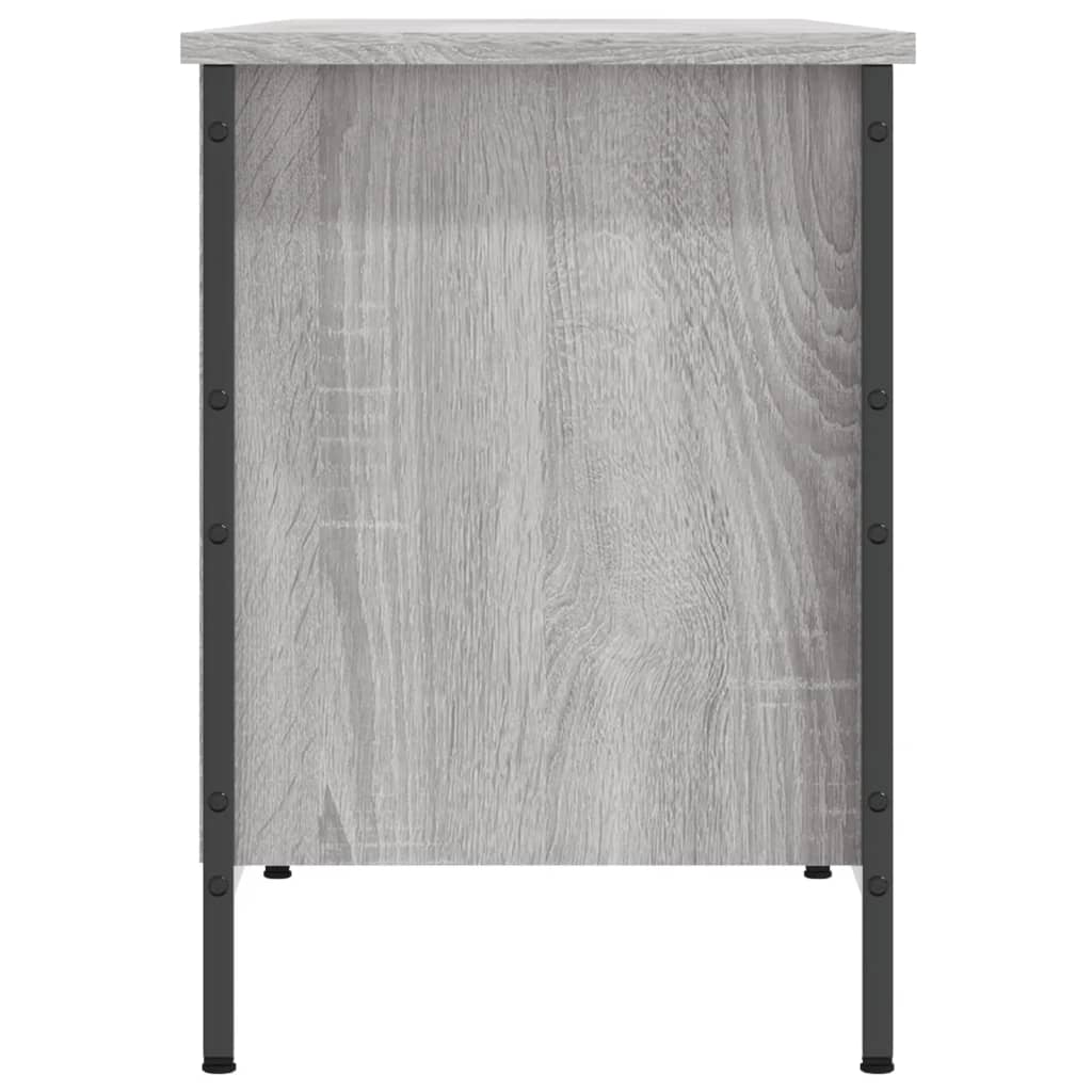 Étagère à chaussures gris Sonoma 131x35x50 cm en bois