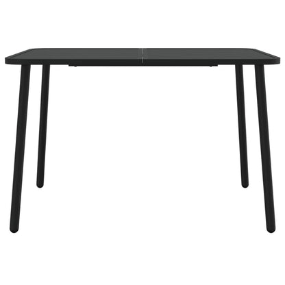 Gartentisch Anthrazit 110x80x71 cm Stahl